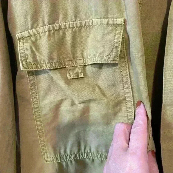 Zara overshirt olive green in excellent condition button down - Picture 5 of 9